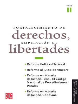 cover image of Fortalecimiento de derechos, ampliación de libertades, II